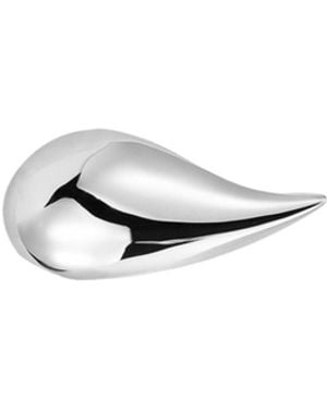 Retro Chic Drop Brooch - White