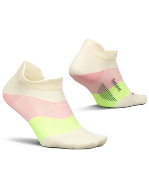 Feetures Elite Ultra Light Cushion Ankle Socks - White