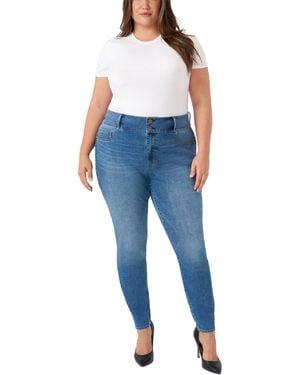 Seven7 Plus Size High Rise Curvy legging Jeans - Blue