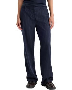 GOOD AMERICAN Low-rise Relaxed Straight-leg Pants - Blue