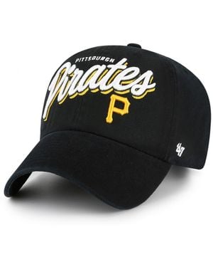 '47 Pittsburgh Pirates Ariana Clean Up Adjustable Hat - Black