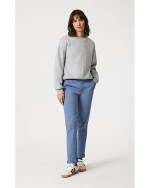 Mavi Kathleen Mid Rise Boyfriend In Chino - White