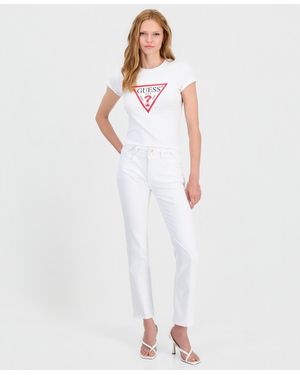 Guess Shape Up Straight-leg Jeans - White