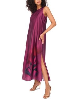 Vince Camuto Placed-print Maxi Dress - Purple