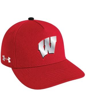 Under Armour And Wisconsin Badgers 2026 Lambeau Field Collection Blitzing A-frame Adjustable Hat - Red
