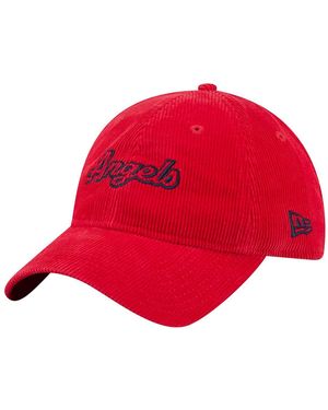 KTZ Los Angeles Angels Corduroy 9twenty Adjustable Hat - Red