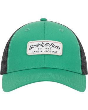 Scotch & Soda Have A Nice Day Trucker Hat - Green