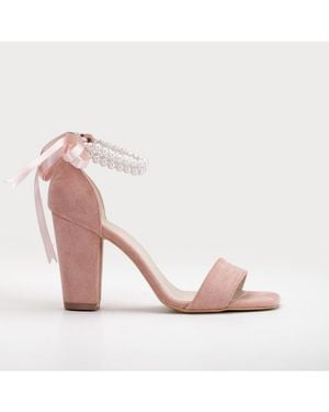 Forever & Always Shoes Melissa Block Heels Sandals - Pink