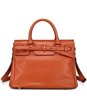 Old Trend Wishbone Medium Satchel Bag - Brown