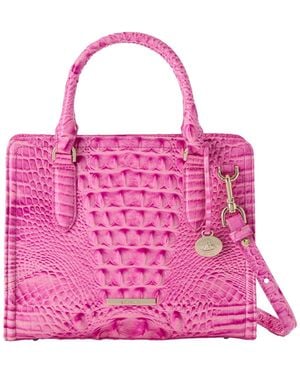 Brahmin Cami Small Leather Satchel Bag - Pink