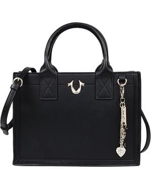 TRUE RELIGION Modern Edge Charm Tote - Black