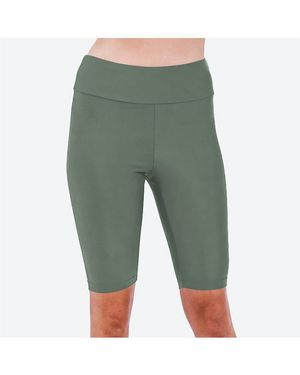 Calypsa Long Bike Swim Shorts - Green