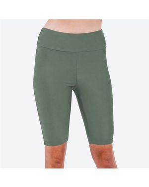 Calypsa Long Bike Swim Shorts - Green