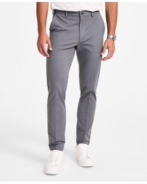 Michael Kors Classic-fit Cotton-blend Dress Pants - Gray