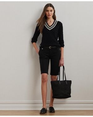Ralph Lauren Twill Stretch Bermuda Shorts - Black