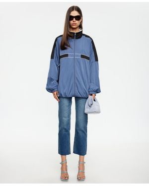 Lioness Rhode Windbreaker Funnel Neck Jacket - Blue