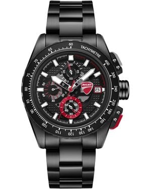 Ducati Corse Quartz leggenda Chronograph Stainless Steel Watch 42mm - Black
