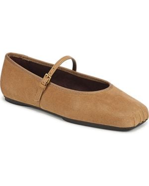Franco Sarto Oriel Square Toe Mary Jane Flats - Brown