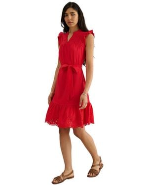 Hobbs Romy Jersey Dress - Red