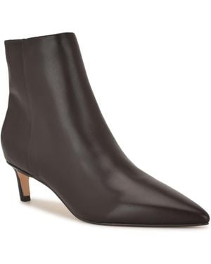 Nine West Brite Kitten Heel Dress Booties - Brown