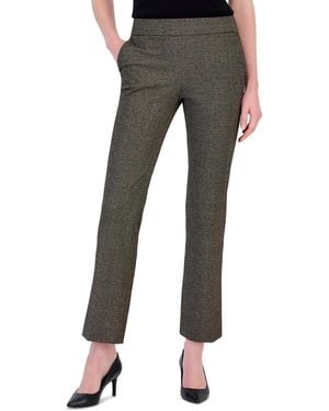 Anne Klein Pull-on Straight Pants - Gray
