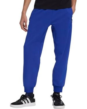 adidas Z.n.e. Elastic Drawstring Logo Track Pants - Blue