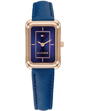 Tommy Hilfiger Quartz Daisy Leather Strap Watch - Blue