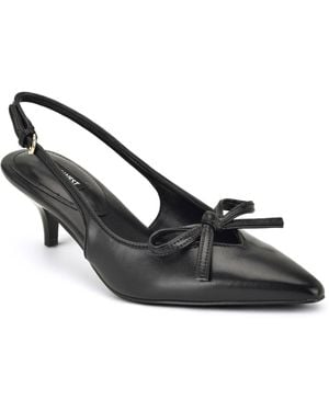 Nine West Lyrical Bow Kitten Heel Pumps - Black