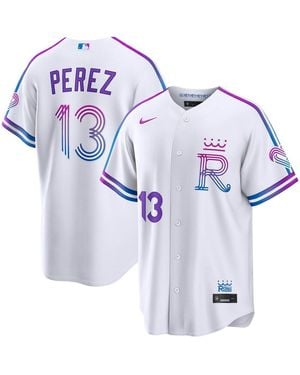 Nike Salvador Perez Kansas City Royals 2026 City Connect Stadium Jersey - Blue