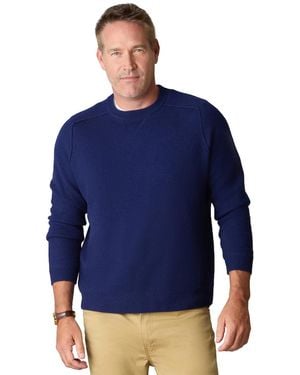 Luxlined Itch-free Merino Wool Crew Neck Sweater - Blue