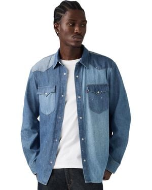 Levi's Premium Western Long-sleeve Denim Shirt - Blue