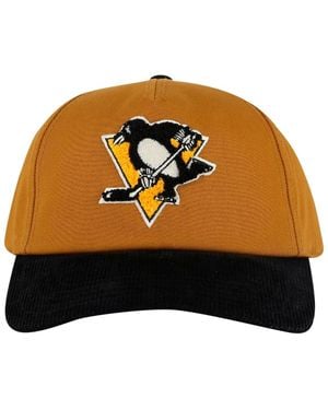 American Needle Tan/black Pittsburgh Penguins Burnett Adjustable Hat - Orange