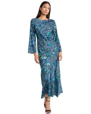 Donna Morgan Bodycon Long-sleeve Dress - Blue