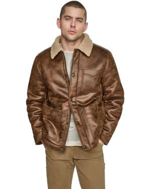 Levi's Shearling Classic-fit Ranch Jacket - Brown