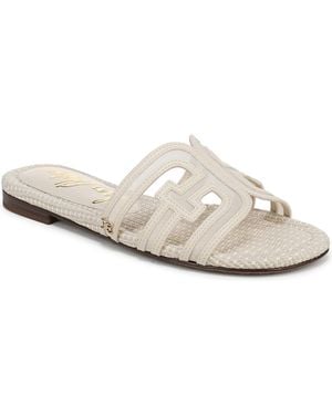 Sam Edelman Bay Mesh Slide Sandals - White