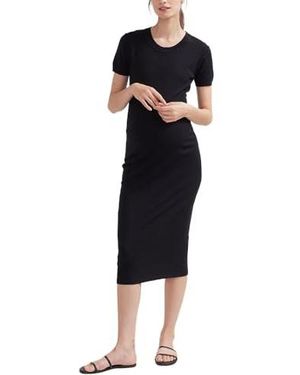 Hatch Collection Maternity The Softsculpt Knit Eliza Dress - Blue