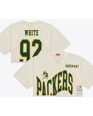 Mitchell & Ness reggie White Green Bay Packers Retired Player Cropped Fashion Jersey