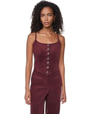 DKNY Button-front Tailored Vest