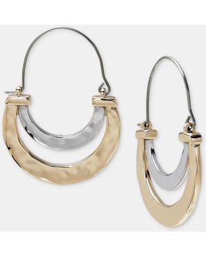 Style & Co. Double-row Half Hoop Earrings - Metallic