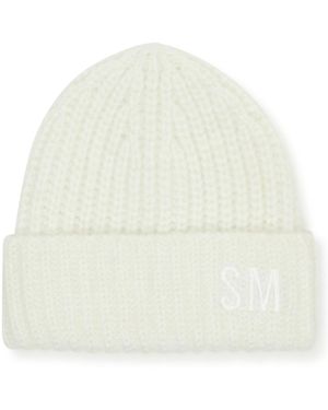 Steve Madden Marled Knit Beanie - White