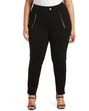 Rafaella Plus Size Classic Fit Pull-on Ankle Pant - Black