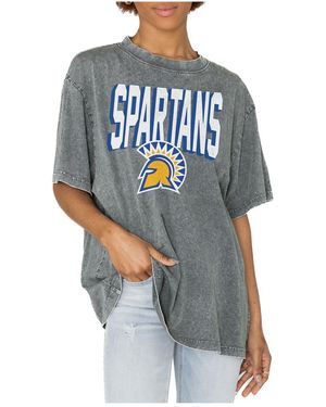 Gameday Couture San Jose State Spartans Solid Defense Oversized T-shirt - Blue