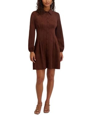Kensie Long-sleeve Dress - Brown
