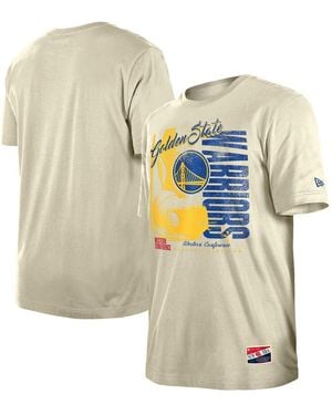 KTZ Golden State Warriors Distressed Throwback Vintage Color Pack T-shirt - Natural