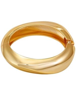 Guess Tone Hinge Bangle Bracelet - Metallic