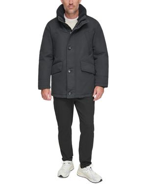 Marc New York Wittstock Insulated Full-zip Waxed Parka - Black