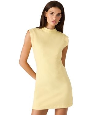 Steve Madden Barca Mock Neck Bodycon Dress - Yellow