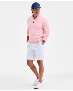 Club Room Quarter-zip Sweater - Pink