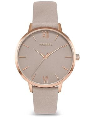 Vincero Gold Eros Mesh Watch - Natural