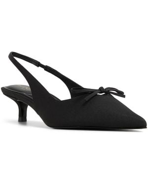 ALDO Azizza Sling-back Bow Kitten Heel Pumps - Black